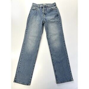Pacsun Jeans Womens 25 Blue Denim DAD Jean Medium Wash Straight Leg